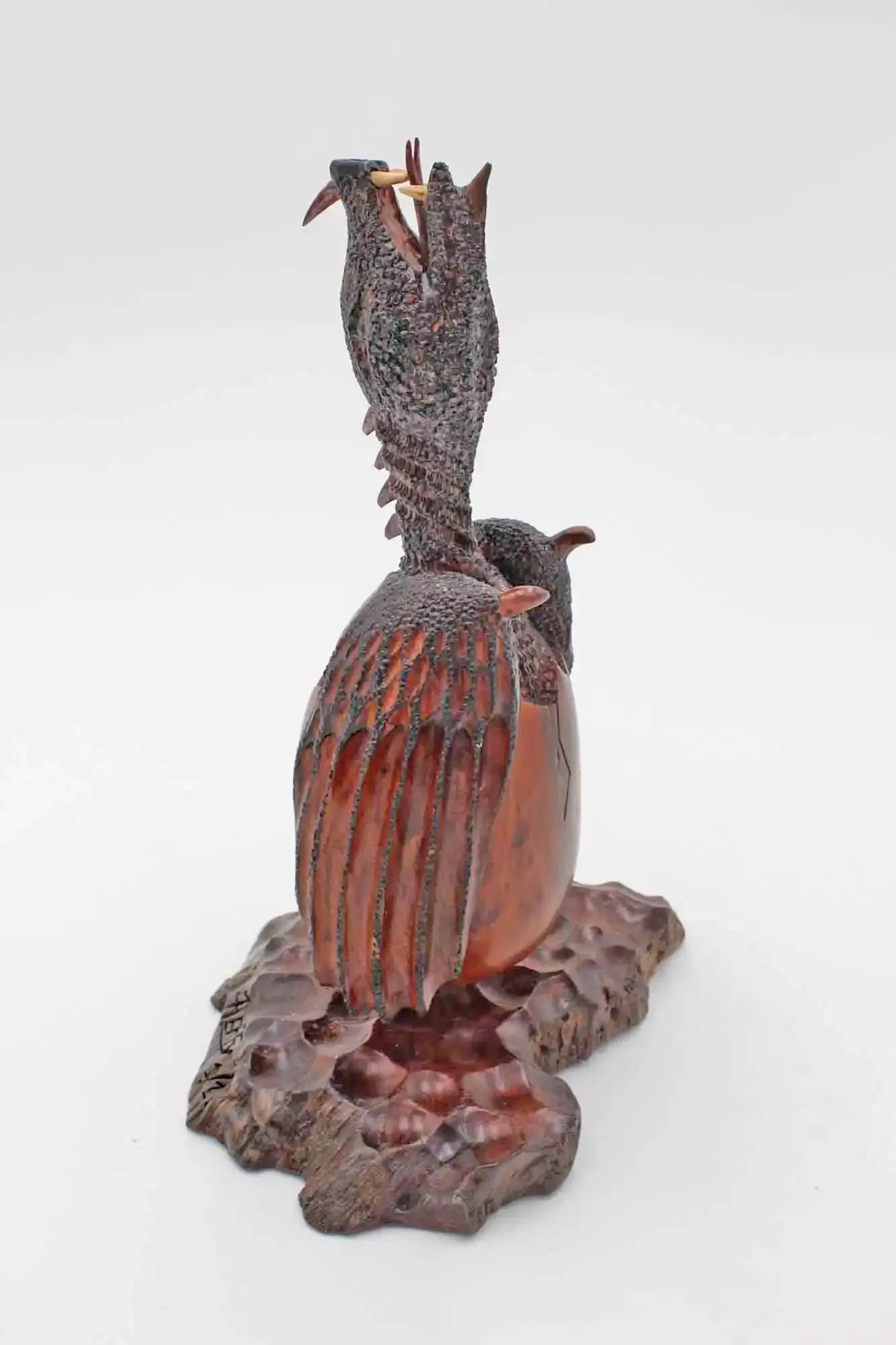 Dragon Hatchling woodcarving sculpture